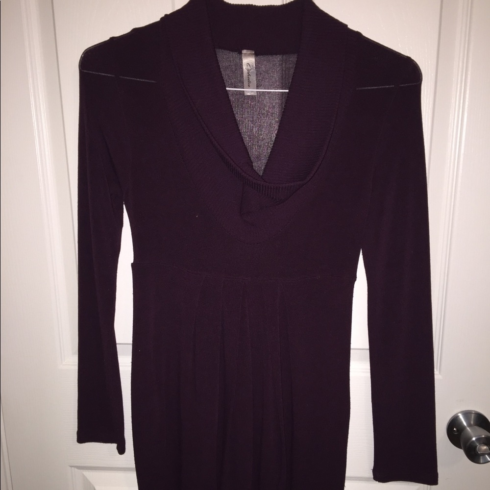 Cowl Neck Sweater Dress